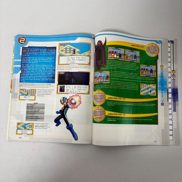 Game Boy Advance Strategy Guide Mega Man Battle Network 3 Blue White GBA Brady - Picture 3 of 7